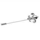 Aformen Fashion Silver Suit Fleur De Lis Lapel Pin