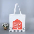 100% nature biodegradable tote halloween gift cotton canvas bag