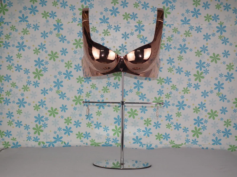 EMB-013PR  Red copper plated bra show model_23