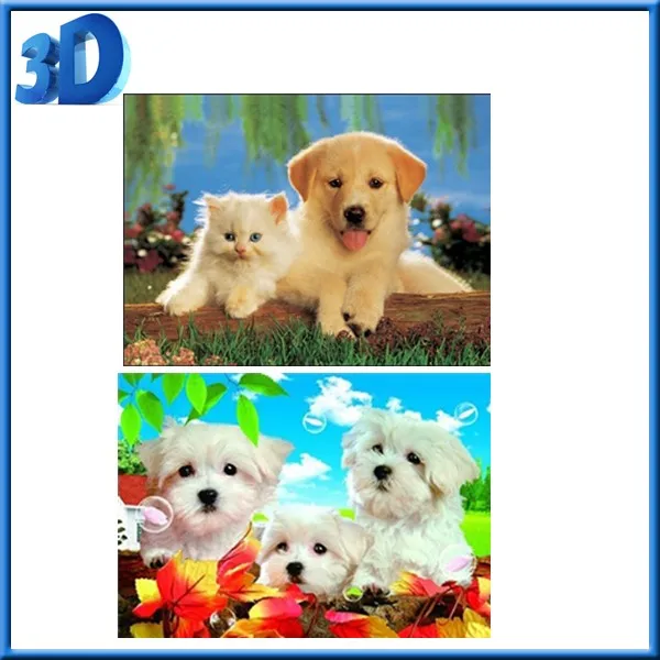 promotional gift cute customized 3d dog picture