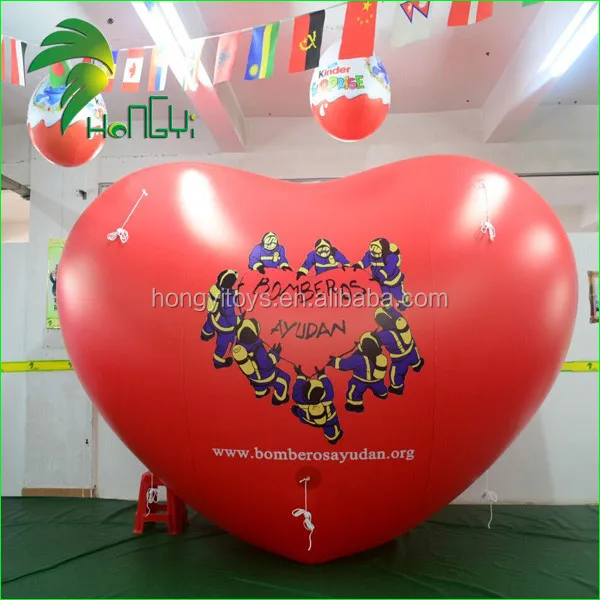 inflatable red heart shape