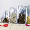 Aluminum Foil Pouch Bulk Food Storage Reclosable Heat Sealable Zip Lock Clear Food biodegradable vacuum seal bag