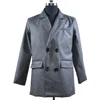 Formal Turn-down Collar Double-breasted Men's Wool Coat