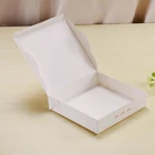 Recyclable Pizza Box Square Cardboard White Pizza Take Away Box