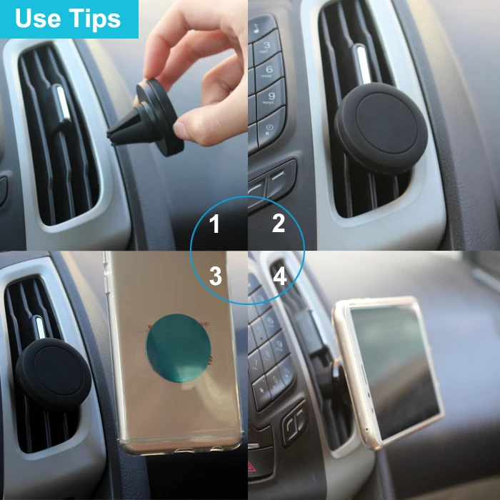 Phone Accessories Mobile Air Vent Phone Holder Magnetic Car Mount For Smartphones