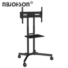 Screen holder height adjustable movable home furniture mobile tv stand cart with wheel