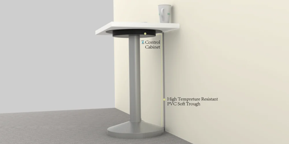 Public desk furniture QI wireless charger box with CE FCC UL certification