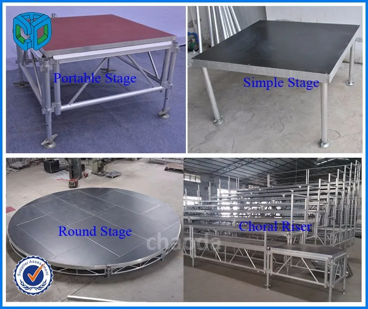 Trade Assurance Customizable Compact Aluminum Portable Stage