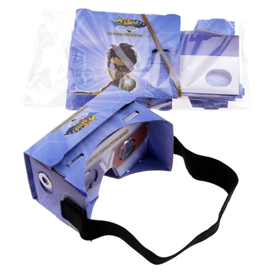 custom print promotional gifts and design full color google cardboard custom vr 3d glasses