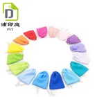 Rainbow color soft mini cotton pouch bag for packing jewelry