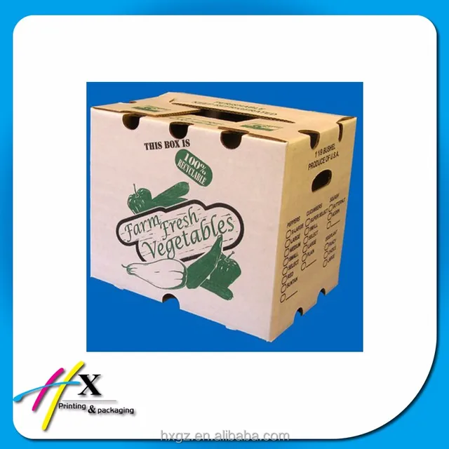 packaging corrugated board fruit vegetable paper box color
