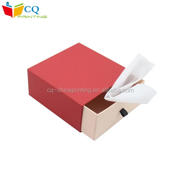 square paper cardboard drawer storage gift box manufacturer in