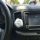 Camellia Flower Shape Aroma Perfumed Ceramic Auto Home Vent Car Air Freshener