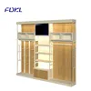 Modern style MDF single-side wooden supermarket shelf