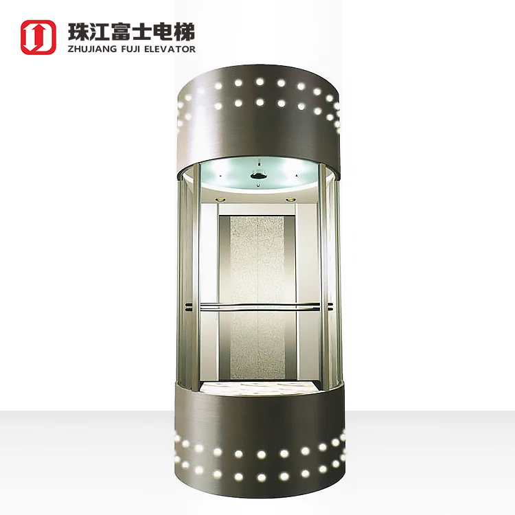 China Wholesale Indoor Tempered Glass Elevator Cabin