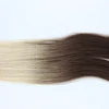High quality ombre colored tape in hair stick weft extension human remy virgin factory