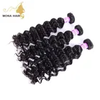 Good remy human hair wholesale Malaysian virgin hair deep wave
