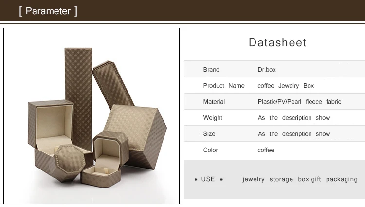 pu leather jewelry box custom logo packaging box for diamond
