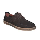 brown suede men custom latest fashion man leather flat men's lace-up casual shoes