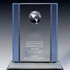 Wholesale Cheap Blank Crystal Glass Globe Trophy Awards