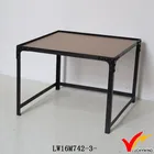 Square Industrial Style Metal Reproduction Antique Coffee Tables