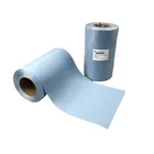 Industrial Blue Dry Disposable Cleaning Oil Absorbent Paper Nonwoven Lint Free Wipe Cloth Roll