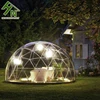 Transparent pvc soccer dome geodesic dome house tent camping