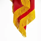 Wholesale products national hand flag with golden rayon tassel fringe