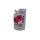 Plastic Stand up pouch with spout,liquid packaging pouch with cprner spout