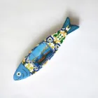 Hot Selling Souvenir Poland Pattern Fish Shape Ceramic Fridge Magnet