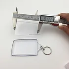 Plastic Key Plastic Plastic Keychain Blank Acrylic Keychain Picture Insert Plastic Photo Frame Key Chain