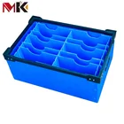 Folding Corrugated Plastic Sheet Box With Plastic Handle