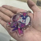 Custom anime transparent plastic charms clear printed acrylic keychain