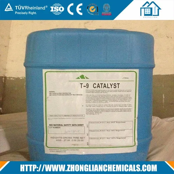 Chemical Auxiliary Agents Tin Catalyst Stannous Octoate T-9