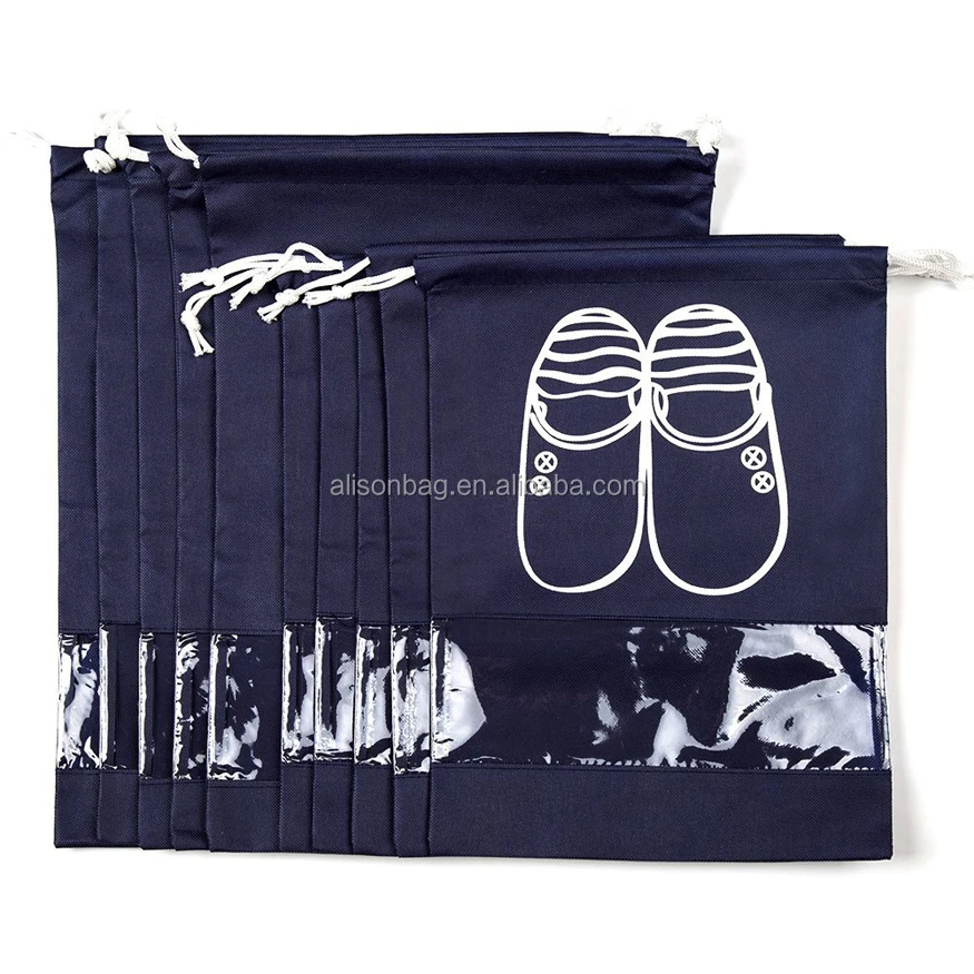 wholesale non woven drawstring shoe bag nonwoven drawstring dust