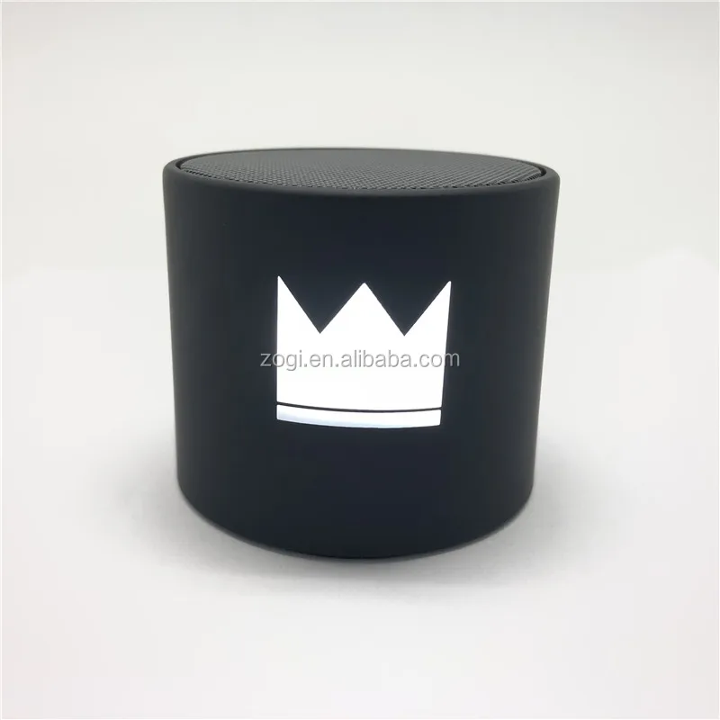 ZOGI super mini ABS 3W LED light up logo wireless speaker with customized LED logo - ANKUX.COM