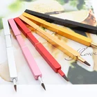 Y375 Retractable Lip Brush Portable Metal Handle Makeup Brush Make up Tools High Quality lipstick brushes