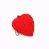 Novelty Gifts 4Gb 128Gb Custom Lovely Cartoon Usb Pendrive Promotional Plastic Red Heart Shaped 16Gb 64Gb Usb Flash Drive