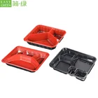 Easy Green Disposable Microwave PP Plastic Compartment Food Container Dinner Plates Bento Box Lunch