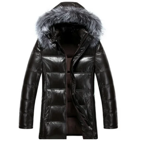 black puffer coat with fur hood mens