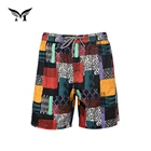 Latest design eco friendly stylish hawaiian fashion print beach shorts for man