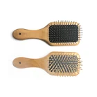 Xinlinda brand OEM&ODM professional cheap wooden makeup brush set paddle wooden hair brush