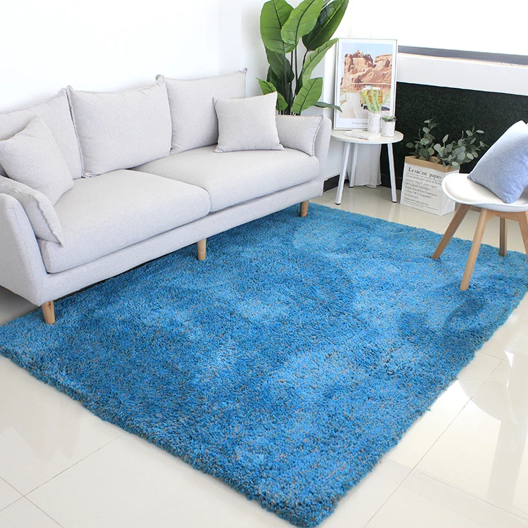 Living room 100% polyester high pile shaggy carpet and rugs with elegant design