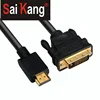 24k Gold plated Connectors extra long hdmi cable High Quality HDMI male to DVI male Cable hdmi cable