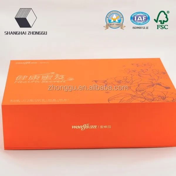 custom printed magnetic flap closure cosmetic paper gift box