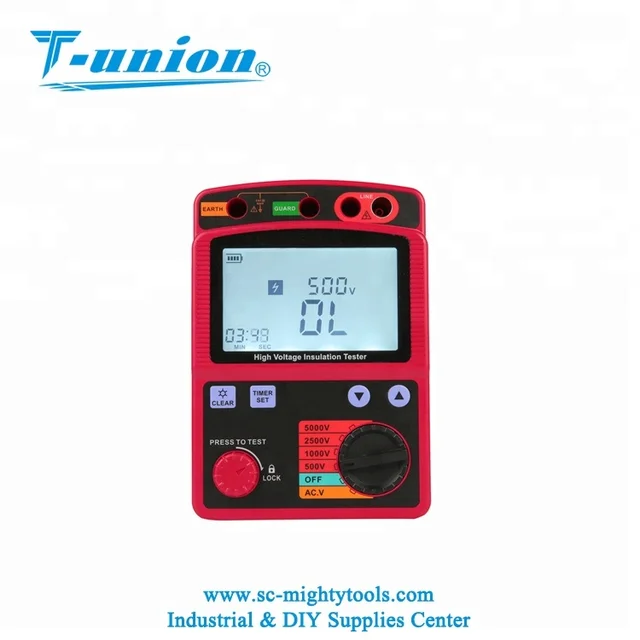 high voltage 5kv insulation resistance tester portable digital