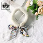 High quality customized women beautiful silk pelt collar real mink fur scarf