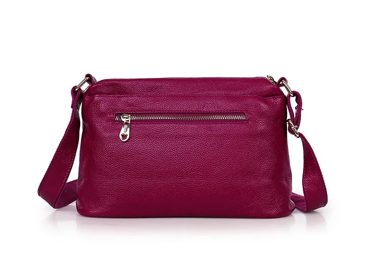 MJ Genuine Leather Women's Bag Shoulder Handbag Real Cowhide Leather Crossbody Bag Female Small Messenger Bags High Capacity (13)