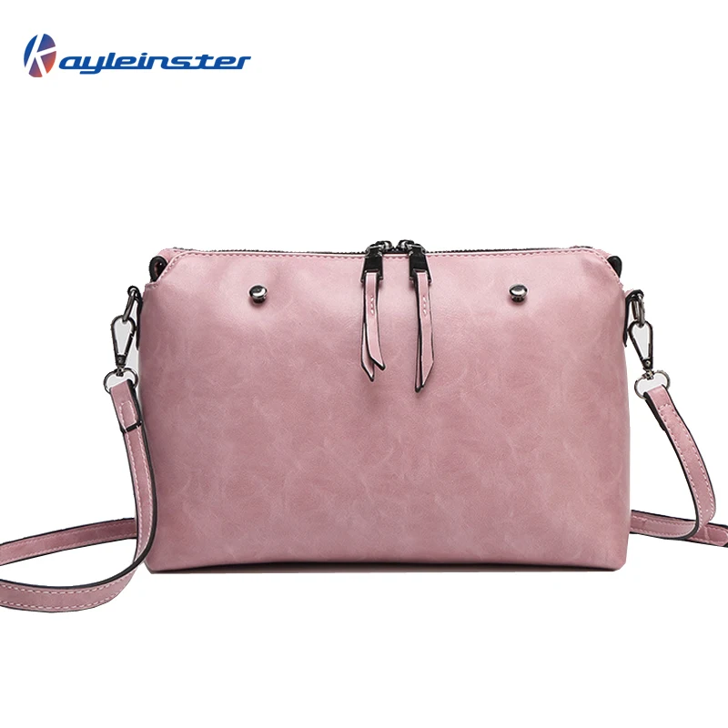 2015 Fashion Brand Designer Oil Wax Leather Women Messenger Bag Single Shoulder Bag Casual Bolsas Cross-body Bag Free Shipping