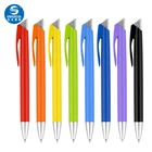 Stationery ballpoint pen wholesale click action plastic ballpen custom logo